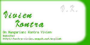 vivien kontra business card